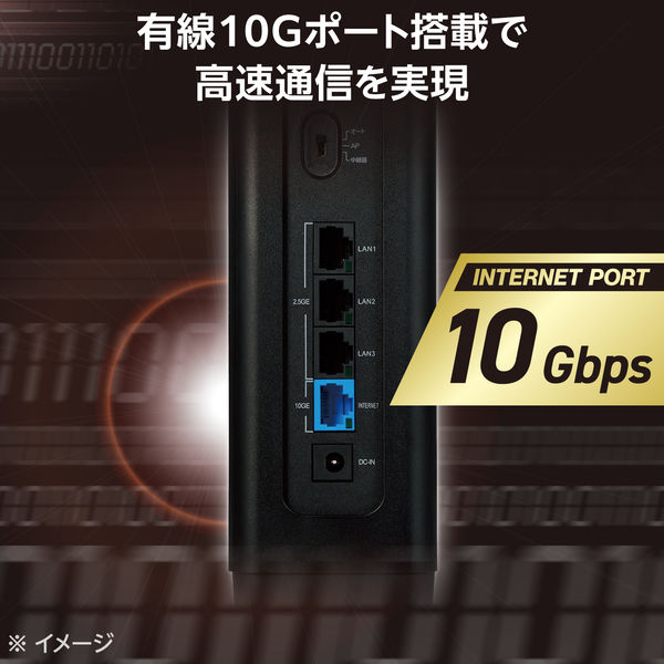 EasyMesh WiFi ルーター親機 Wi-Fi7 11be/11ax ブラック WRC-BE94XSD-B