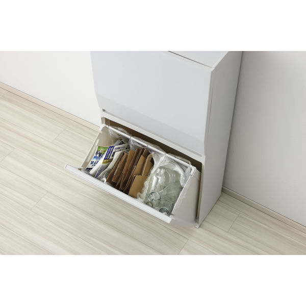 リス 通路で使える分別ダストボックス ワイド 2段 2P ゴミ箱