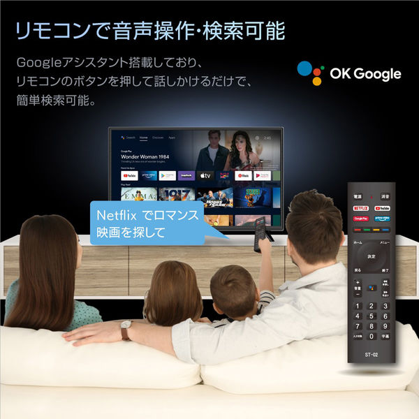 WIS 24インチgoogleチューナーレスTV 24GTN 1台（直送品