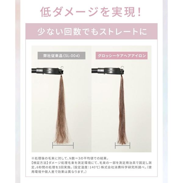 SALONIA（サロニア）グロッシーケア ストレートヘアアイロン
