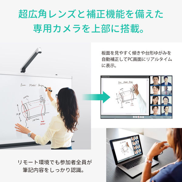 組立設置込】プラス クリエイティブボードCB＋Y字脚タイプ 幅1691