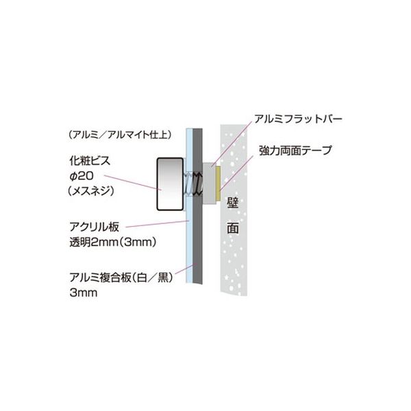 常磐精工 ウォールポスターサイン ブラック A3 WPSB-A3 1台（直送品） - アスクル