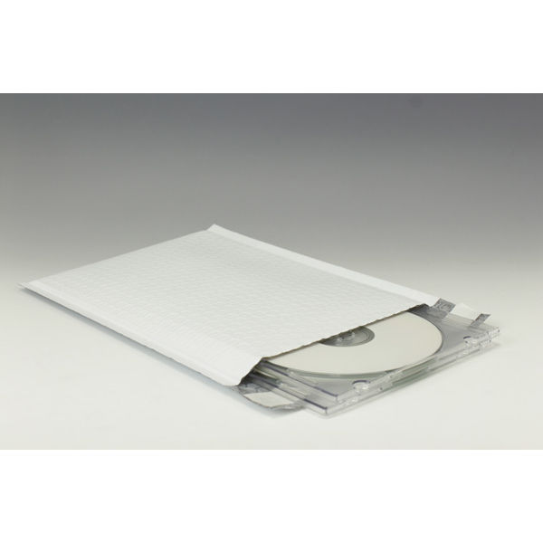 耐水クッション封筒（ポリエチレン製） DVDサイズ用 白 EPECDV 1セット