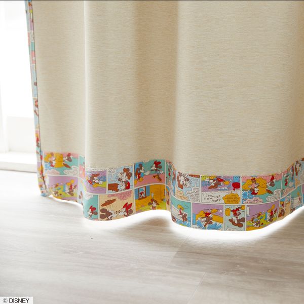 スミノエ DISNEY 遮光カーテン レトロコミック 100×200cm 1枚入