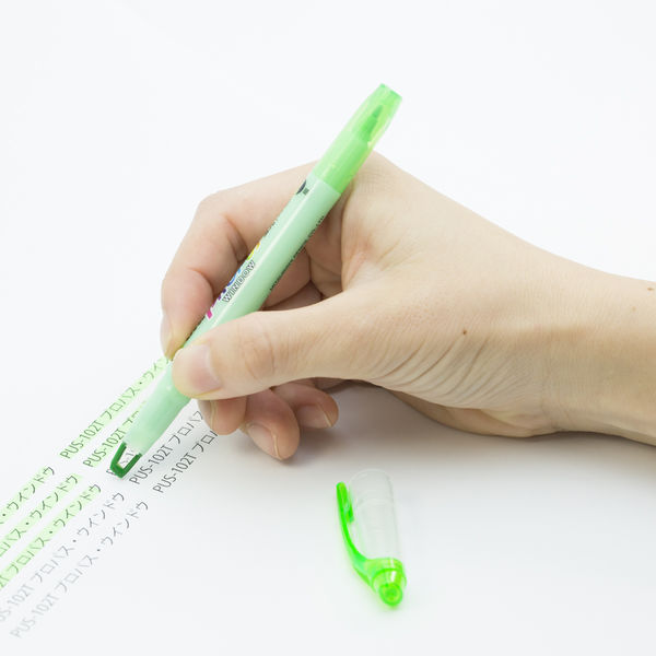 三菱鉛筆 蛍光ペン プロパスウインドウ ＰＵＳー１０２Ｔ 緑 PUS102T.6 10本 - アスクル