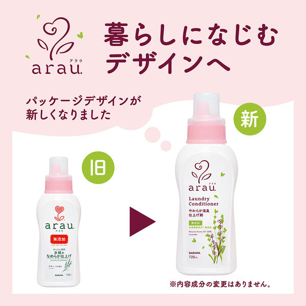 アラウ 衣類のなめらか仕上げ 詰替650mL 1箱（12個入） サラヤ - アスクル