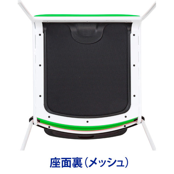 藤沢工業 TOKIO MCRシリーズ スタッキングチェア MCR-2 グリーン 1 ...