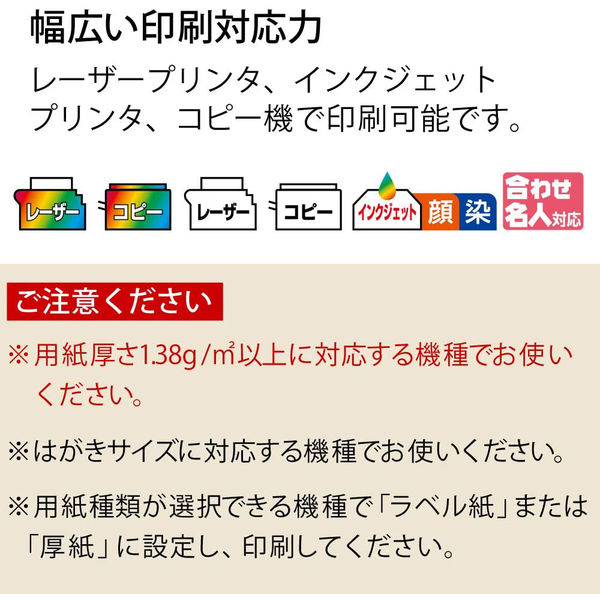 コクヨ はがきサイズで使い切りやすいラベル 個別フォルダー用
