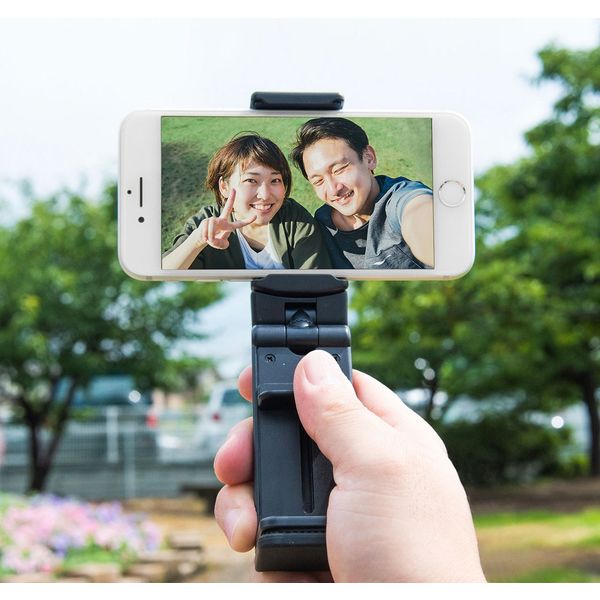 Smatree 自撮り棒 スマホホルダー、カメラ付き Amazon | Smatree 【合金製伸縮式自撮り棒 三脚スタンド付き