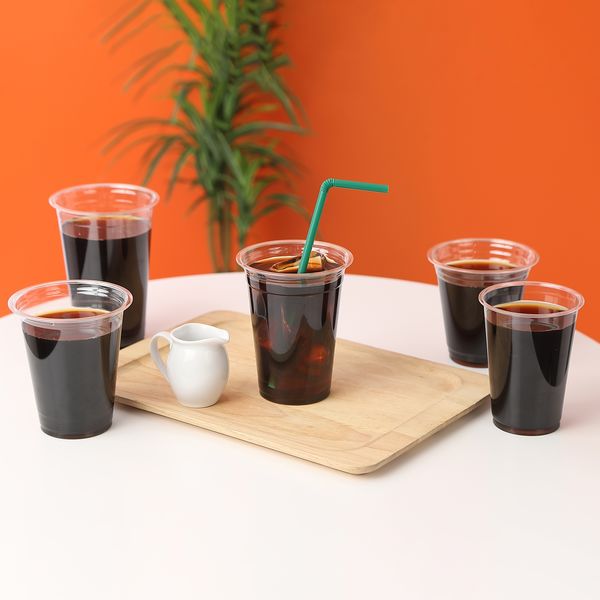 竹内産業 テイクアウト用プラカップ 370ml（12オンス） ロー