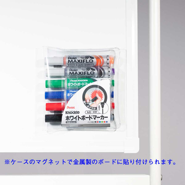 ぺんてる ホワイトボードマーカーノックル 中字6色セット EMWLM ぺんてる ホワイトボードマーカーノックル 中字6色セット EMWLM