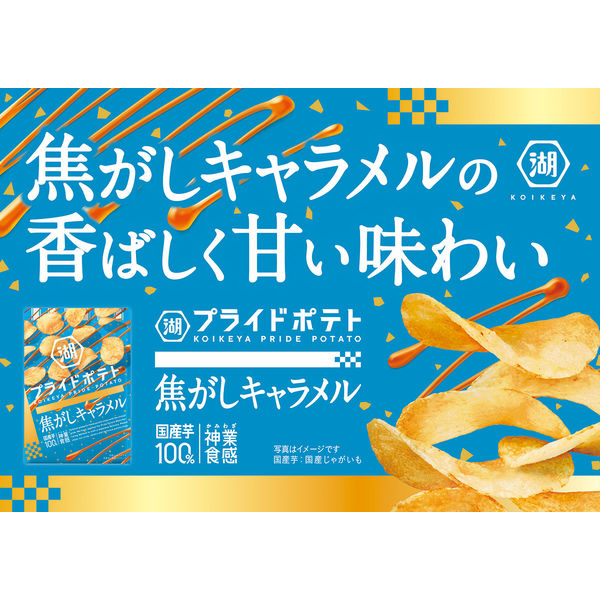 湖池屋プライドポテト 焦がしキャラメル 12袋 湖池屋 ポテトチップス