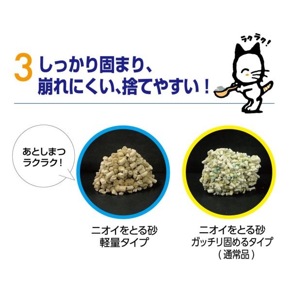 ライオン　猫砂　軽量　軽くて持ち運びしやすい！ニオイをとる砂　9袋✖️5L ニオイをとる砂 軽量タイプ 5L｜ライオンペット株式会社