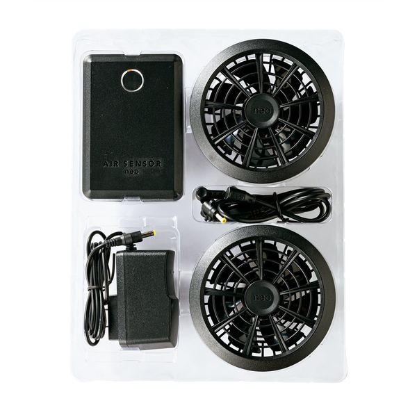 クロダルマ エアセンサー ベスト 迷彩ネイビー ファンバッテリーセット L 26862-110-L-KS100 1SET（直送品）