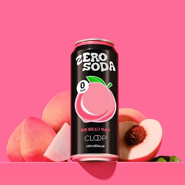 巨林フーズ&リカー ZERO SODA（ゼロ ソーダ）もも 500ml 1箱（24缶入