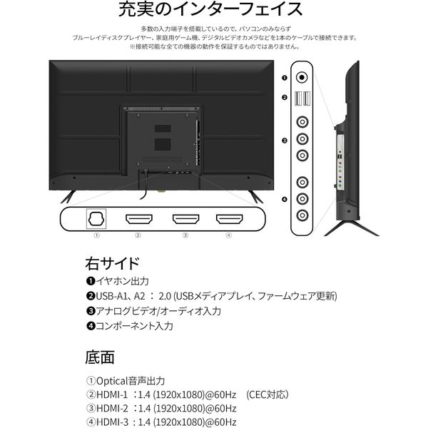 43インチ ワイド液晶ディスプレイ(1920x1080/IPS/HDMIx3/USBx2 43インチ ワイド液晶ディスプレイ(1920x1080/IPS/HDMIx3/USBx2