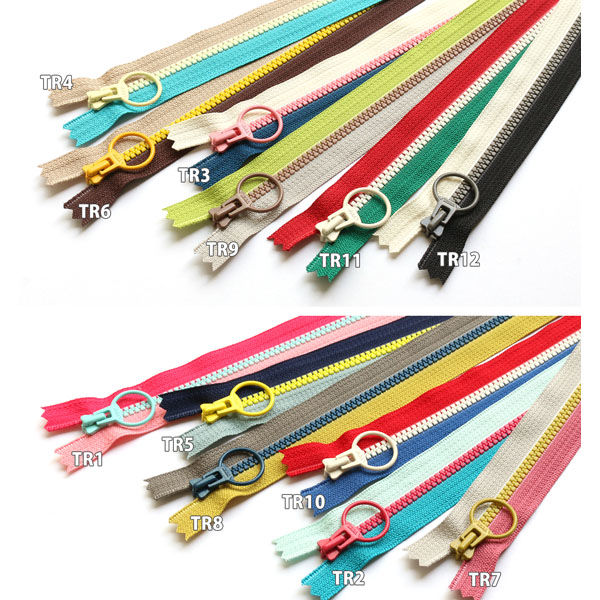 YKK Y.K.K コンビファスナー 20cm 12色セット 3VSC20-TR12MIX 1