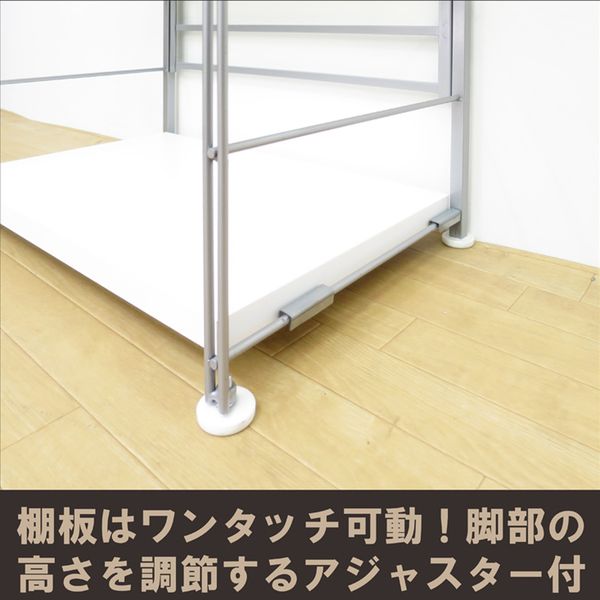 日本住器工業 木棚スチールラック ロータイプ 幅930×奥行380×高さ