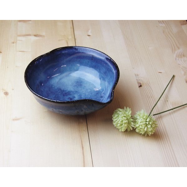 萩陶苑 萩焼 青萩 ハート鉢 清玩作 61166 1箱（直送品） - アスクル
