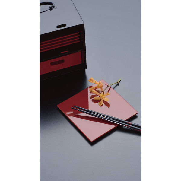 紀黒産業 紀州塗 蔵 手提げ菓子器揃 黒と朱 15-6 1箱（直送品