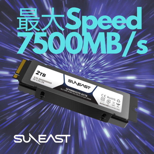 旭東エレクトロニクス SUNEAST（サンイースト） 内蔵SSD M.2 2280 NVMe ...