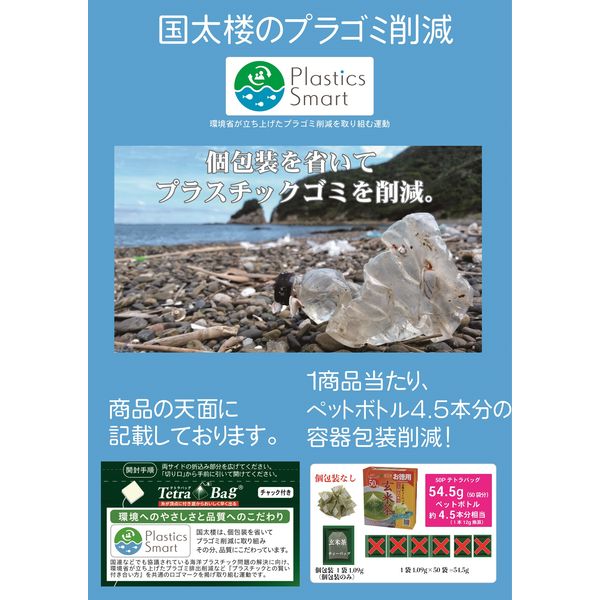 国太楼 お徳用 こうばしい香り玄米茶ティーバッグ 1セット（200
