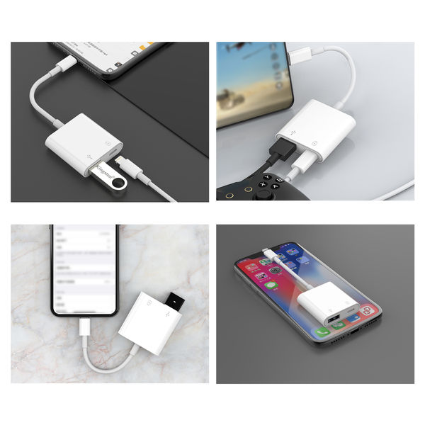 Anker USB-C & ライトニング オーディオアダプタ ホワイト - スマホ