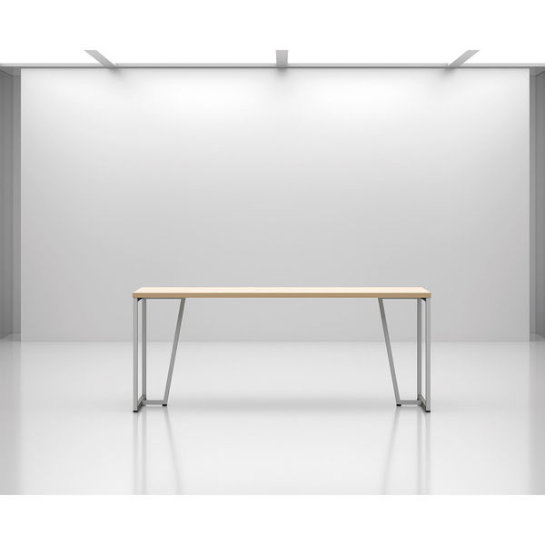 【軒先渡し】ニシキ工業  会議テーブル  幅1800×奥行900×高さ720mm  ダークウッド  AQHY-S1890-DW  1台（直送品）