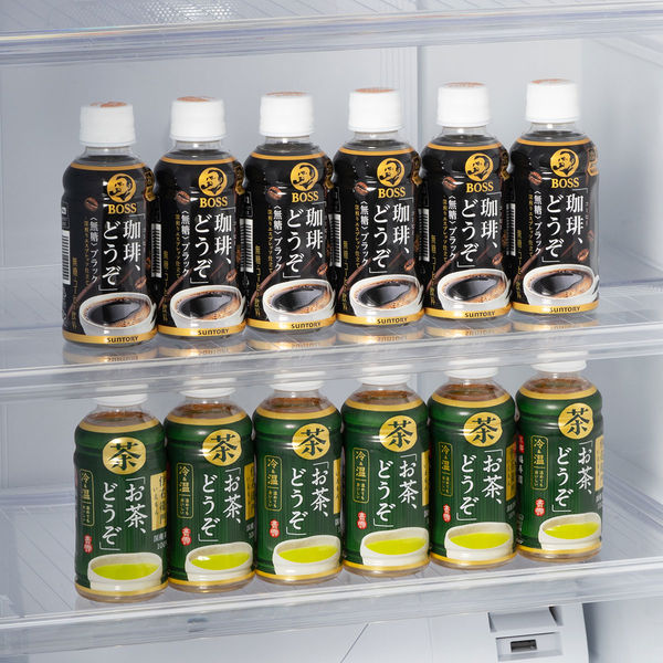 サントリー ボス「珈琲、どうぞ」(冷温兼用) 無糖 195ml 1セット