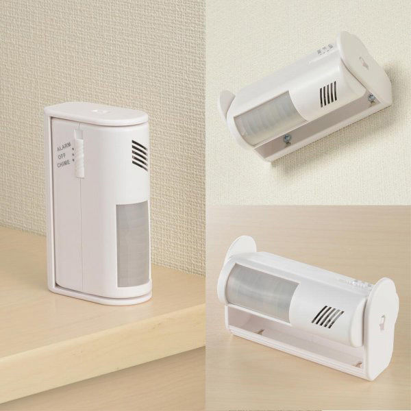 オーム電機 センサー付チャイム&アラーム 09-2000 1個（直送品