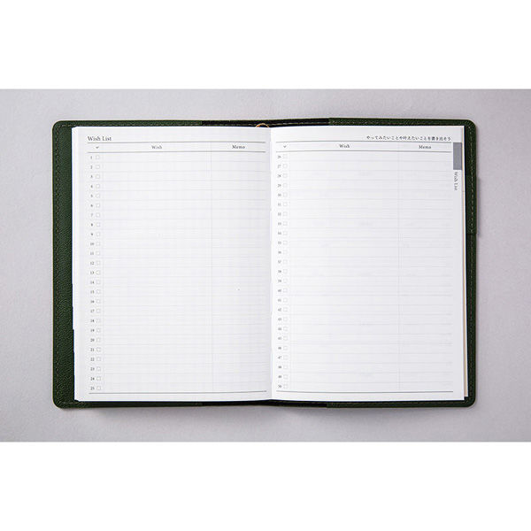 高橋書店 【2024年版】リシェル5 A6 バーチカル 月曜始まり パイン