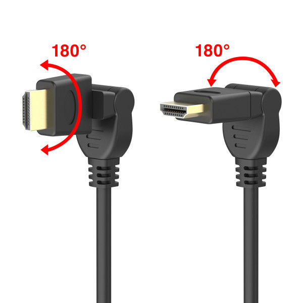 HDMI延長ケーブル 4K30Hz ハイスピードHDMI 3Dコネクタ KM-HD20