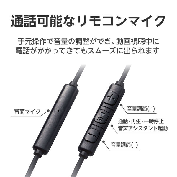 イヤホン タイプC マイク付き カナル型 耳せんタイプ 有線