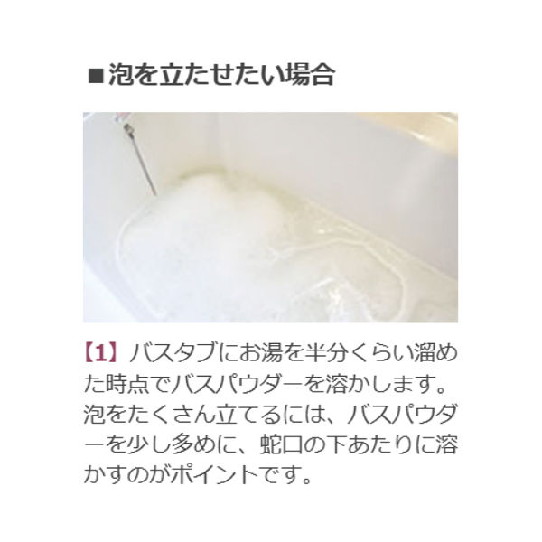 浴槽掃除いらずな入浴剤 ポードペシェ バスパウダー 泡風呂 保湿 1個（25g×2回分）KGP JAPAN - アスクル