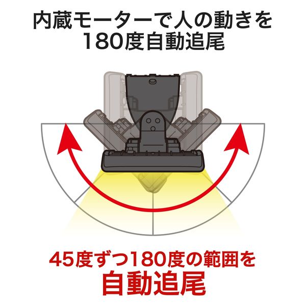 LEDセンサーライト 自動追尾機能付 1灯型 1000lm DSLD10TC1 DXアンテナ 