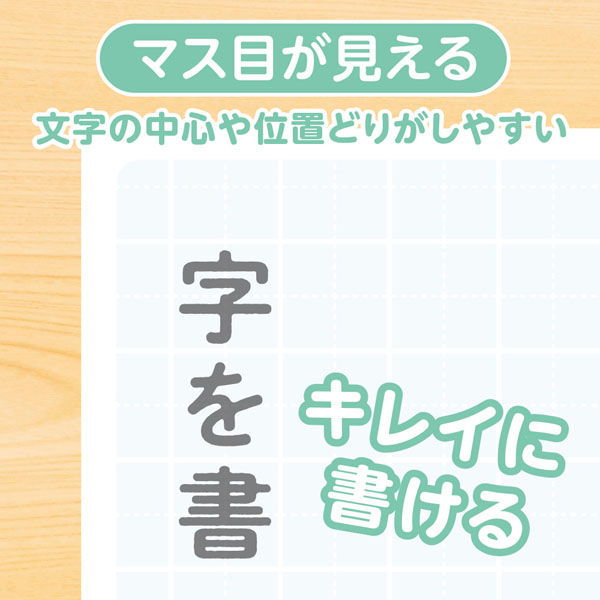 下敷 しっかりシタ字キ B5 方眼/無地リバーシブル ラムネ SHS-B5