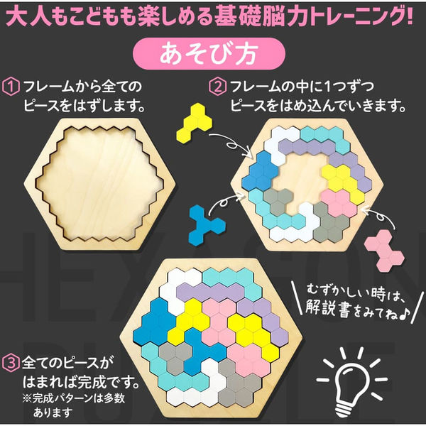 シルバーバック HEXAGON PAZZLE 12948 1個（直送品） - アスクル