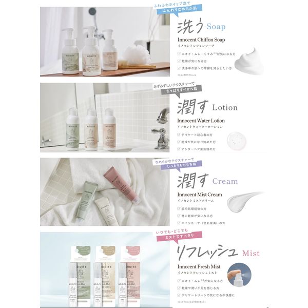 モアディーテ イノセントフレッシュミスト ピュアサボンの香り 14ml D