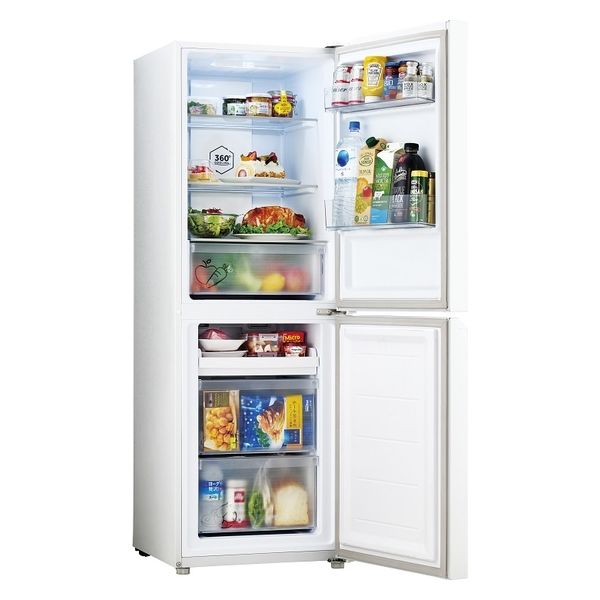 ハイアール 200L ファン式 2ドア冷凍冷蔵庫 ホワイト JR-M20A-W 1台 