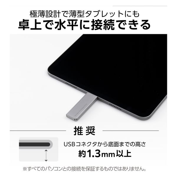 外付けSSD ポータブル USB3.2(Gen2) TypeC 1TB ブラック LMD-ELSPH100UC エレコム 1個 - アスクル