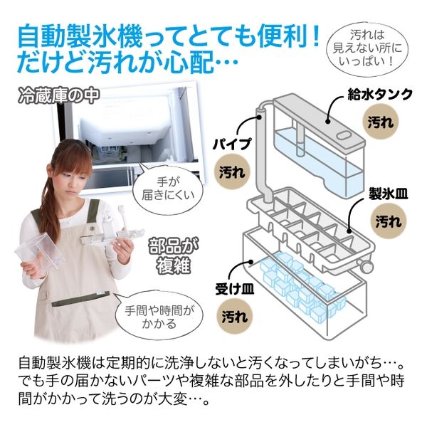 ニーズ 自動製氷機洗浄剤 氷キレイ 0-20151-001 1個 - アスクル