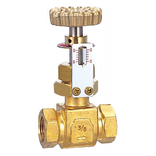 フジキン ニードルバルブ|ニードルバルブ(黄銅製) HD・DUE DUEー12BーR 1個（直送品）