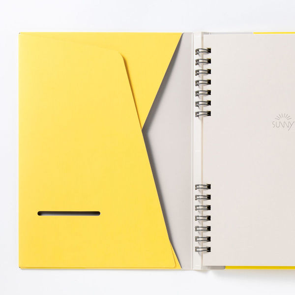 いろは出版 SUNNY リングノート 紙カバー A5変形 ホワイト LSN-02 1冊