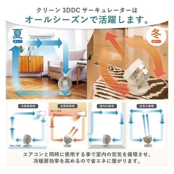 QUADS クリーン3DDCサーキュレーター PURE AIR DC グレー QUADS クリーン3DDCサーキュレーター PURE AIR DC グレー