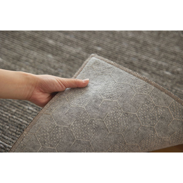 【アウトレット】スミノエ 洗える ラグ ロングウッド 130×185cm グレー 4549781297231 1枚