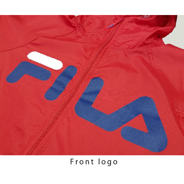 fila パーカー レッド ライン入り 人気