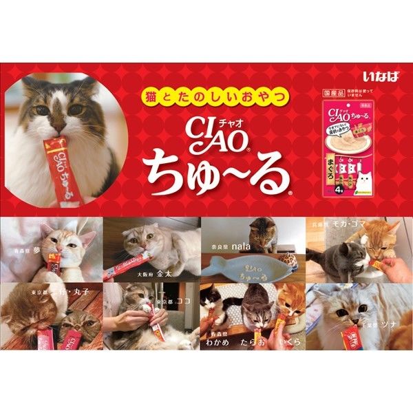 いなば CIAO チャオ ちゅーる 猫 まぐろ 海鮮ミックス味 国産（14g×20