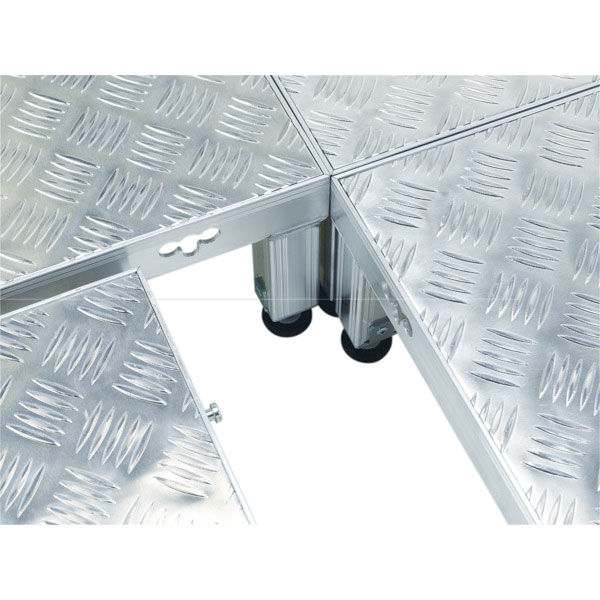 アルインコ 低床作業台 天板高さ190～220mm 寸法450×450mm LFS-0404H（直送品）