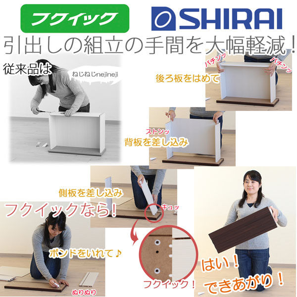 白井産業 セパルテック 重厚感のあるサイドキャビネット