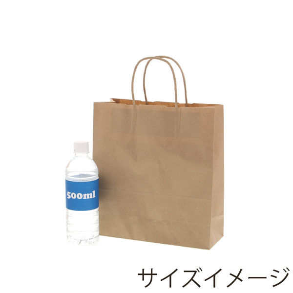 シモジマ 紙袋 25チャームバッグ 26-10 未晒無地 003272221 1